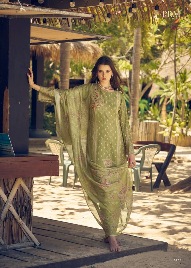 Mehreen By Prm Muslin Silk Embroidery Work Printed Dress Material Wholesale Market In Surat